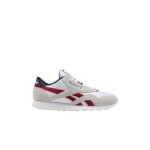 Baskets basses classic nylon - reebok - homme - blanc - lacets - plat