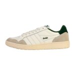 Basket basse cuir gola eagle - femme - blanc vert - lacets - cuir - plat Basket basse cuir gola eagle - femme - blanc vert - lacets - cuir - plat