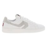 Baskets basses cuir levis� femme blanc