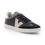 Basket basse en cuir noir - victoria - 1126198 - lacets - homme