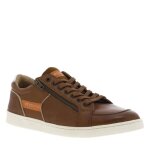 Baskets basses cuir - redskins - homme - cognac - lacets