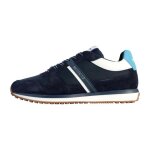 Basket basse cuir redskins island - marine blanc