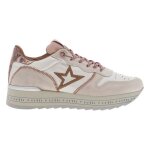 Baskets basses cuir talon plateforme cetti beige - femme - cetti - lacets - adulte - plat