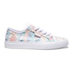 Baskets basses - dc shoes - blanc - femme - lacets - textile