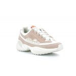 Basket basse ellesse sparta cuir sud femme rose - lacets - confort exceptionnel