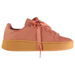 Baskets basses femme - adidas - advantagebold - rose - lacets - plat - synthtique