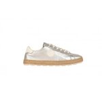 Baskets basses femme pataugas pam / m f2h - gris - cuir - lacets