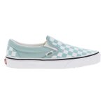 Baskets basses femme vans - bleu ciel - dessus textile - lacets plats