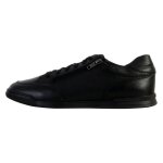 Baskets basses - geox - cuir - lacets - homme - noir