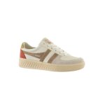 Baskets basses gola grandslam trident ac - blanc - homme - textile - lacets