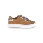Baskets basses - kaporal - camel - cuir - lacets - mixte