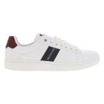 Baskets basses redskins - blanc - homme - lacets - synthtique