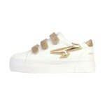 Basket basse  scratch kaporal clovia - blanc or