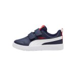 Basket basse � scratches puma courtflex v3 v ps - puma marine puma blanc rouge