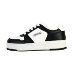 Basket  lacets le temps des cerises marly - blanc / noir