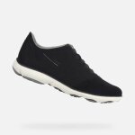 Baskets basses u nebula homme - geox - bleu - cuir - lacets