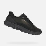 Baskets basses u spherica - geox - homme - cuir - noir - confort et design