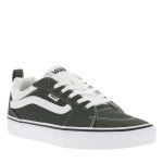 Baskets basses - vans - homme - couleur olive - dessus textile - semelle plate