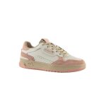 Baskets basses victoria c80 - block color 42 rosa - femme - beige - lacets - textile