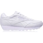 Baskets basses de ville femme - reebok rewind - blanc / violet - cuir - confortable