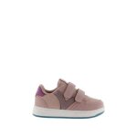 Victoria baskets b�b� fille effet cuir rose - fermeture scratch double semelle 25 cm