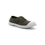 Basket - bensimon - lacet kaki - femme - vert - lacets - plat - textile Basket - bensimon - lacet kaki - femme - vert - lacets - plat - textile
