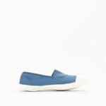 Baskets - bensimon - tennis elastique - femme - bleu denim