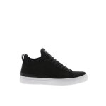 Baskets blackstone mid sneaker - homme - cuir - lacets - noir