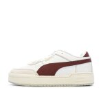 Baskets blanches / bordeaux homme puma pro sport mix