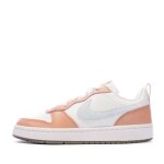 Baskets blanche / corail femme nike court borough low 2 se1