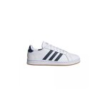 Baskets blanches en cuir adidas pour homme - modèle iconique - lacets plats Baskets blanches en cuir adidas pour homme - modèle iconique - lacets plats