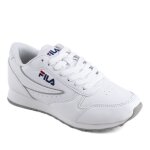 Baskets blanches femme - fila - orbit low wmn - blanc - lacets - plat