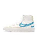 Baskets blanches femme nike blazer mid gs - chaussures basses en cuir avec fermeture par lacets Baskets blanches femme nike blazer mid gs - chaussures basses en cuir avec fermeture par lacets