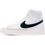 Baskets blanche femme nike w blazer mid 77 - blanc - cuir - lacets