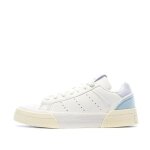 Baskets blanche / mauve femme adidas court tourino w gz0835