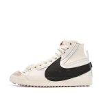 Basket blazer mid 77 jumbo - nike - blanc - lacets - plat - textile - mixte