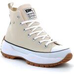 Baskets - british knights - kaya mid fly - beige - homme - lacets