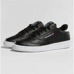 Baskets club c 85 emboss - reebok - femme - noir - 419797 - adulte - plat - lacets - cuir