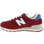 Baskets collection 574 rouge homme - new balance - lacets - textile