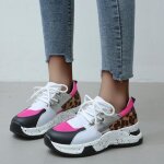 Baskets compensées femme - vitata - plateforme confortable - rose - lacets Baskets compensées femme - vitata - plateforme confortable - rose - lacets
