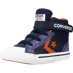 Basket - converse - 109837 - enfant garon - bleu - textile - lacets