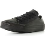 Basket - converse - all star mono leather - cuir - noir - plat