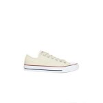 Baskets - converse - all star ox homme - ecru - tige basse en textile - semelle blanche en caoutchouc ...