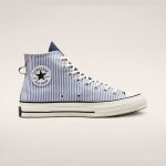 Baskets converse chuck 70 crafted stripe bleu unisexe - textile - converse - lacets - plat