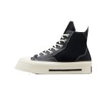 Basket - converse - chuck 70 de luxe squared - noir - semelle en caoutchouc