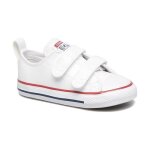 Basket - converse chuck taylor all star 2v ox - enfant - blanc - cuir Basket - converse chuck taylor all star 2v ox - enfant - blanc - cuir