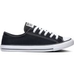 Baskets converse chuck taylor all star dainty ox - femme - noir - lacets - plat