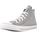 Baskets - converse - chuck taylor all star hi - bleu - textile - lacets