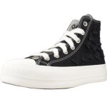 Baskets converse chuck taylor all star lift 3d flowers - noir - textile - lacets - femme / homme