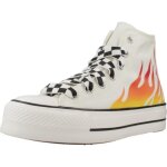 Baskets - converse - chuck taylor all star lift platform flames - blanc - femme / homme
